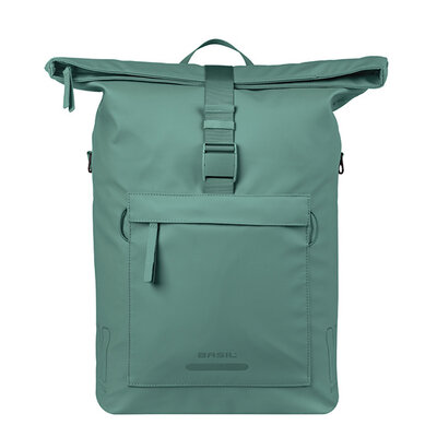 Basil Brooklyn - shoulder bag MIK Hooks - 17L - silvergreen