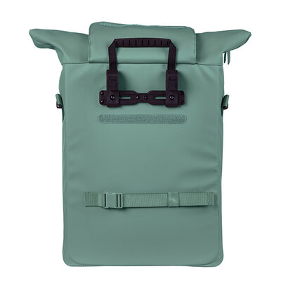 Basil Brooklyn - shoulder bag MIK Hooks - 17L - silvergreen