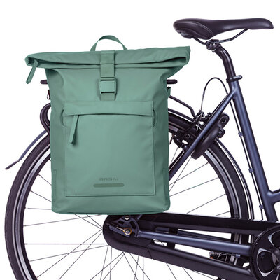 Basil Brooklyn - Umhängetasche MIK Hooks - 17L - silbergrün