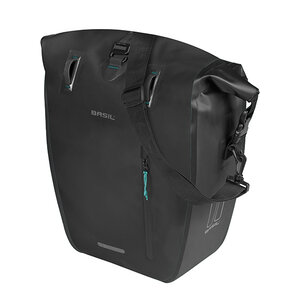 Rivo L - enkele tas tarpaulin MIK Hooks - zwart