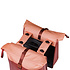 Basil Vive - dubbele fietstas MIK - 28-35L - bordeaux/roze