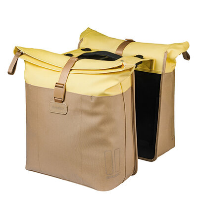 Basil Vive - double pannier bag MIK - 28–35L - sand/yellow