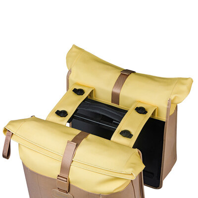 Basil Vive - double pannier bag MIK - 28–35L - sand/yellow