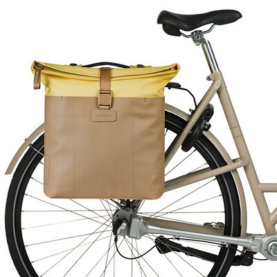 Basil Vive - double pannier bag MIK - 28–35L - sand/yellow