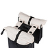Basil Vive - double pannier bag MIK - 28–35L - off-white/black
