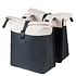 Basil Vive - Fahrrad-Doppeltasche - 28-35L - cremefarben/schwarz