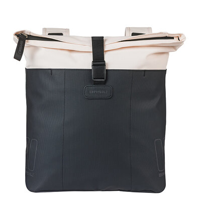 Basil Vive - double pannier bag - 28–35L - off-white/black