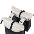 Basil Vive - double pannier bag - 28–35L - off-white/black