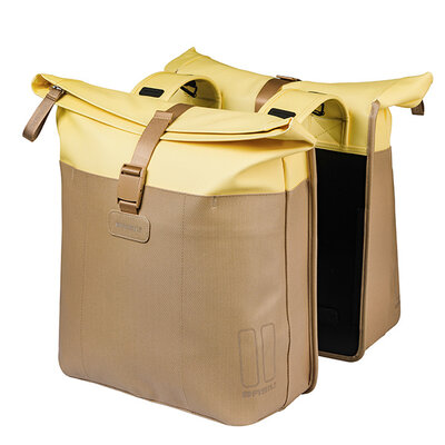 Basil Vive - double pannier bag - 28–35L - sand/yellow