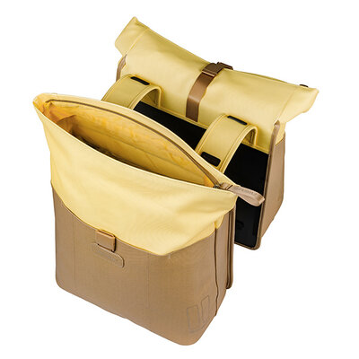 Basil Vive - double pannier bag - 28–35L - sand/yellow
