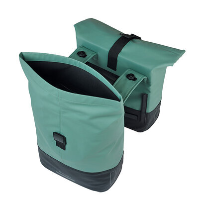 Basil Cove - double pannier bag MIK - 28–32L - silvergreen/black