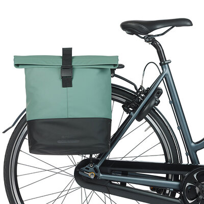 Basil Cove - double pannier bag MIK - 28–32L - silvergreen/black