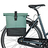 Basil Cove - double pannier bag MIK - 28–32L - silvergreen/black
