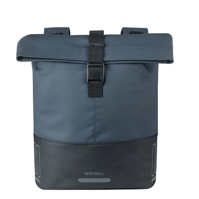 Basil Cove - dubbele fietstas - 28-32L - marineblauw/zwart
