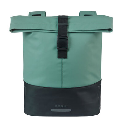 Basil Cove - double pannier bag - 28–32L - silvergreen/black