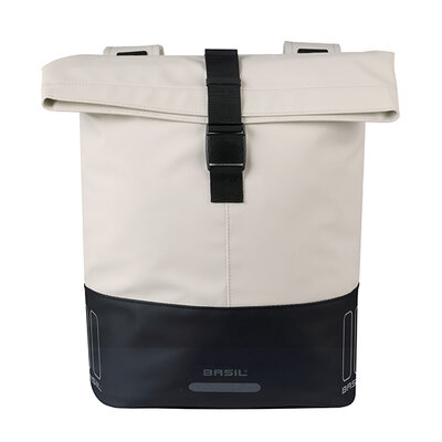 Basil Cove - dubbele fietstas - 28-32L - gebroken wit/zwart