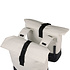 Basil Cove - dubbele fietstas - 28-32L - gebroken wit/zwart