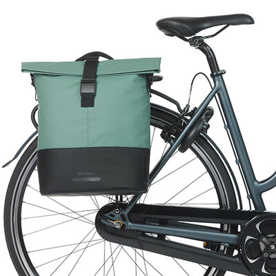 Basil Cove - shopper MIK Hooks - 14-16L - zilvergroen/zwart