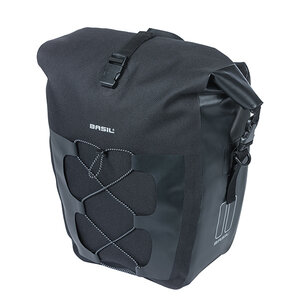 Basil Navigator Waterproof L - single bag MIK Hooks - 25-31L - black