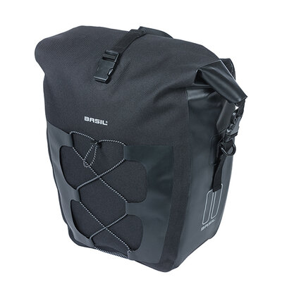 Basil Navigator Waterproof L - single bag MIK Hooks - 25-31L - black