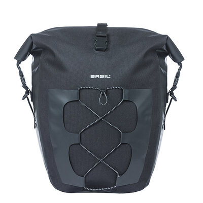 Basil Navigator Waterproof L - single bag MIK Hooks - 25-31L - black