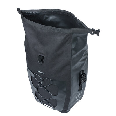 Basil Navigator Waterproof L - single bag MIK Hooks - 25-31L - black