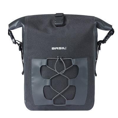 Basil Navigator Waterproof M - single bag MIK Hooks - 12-15L - black