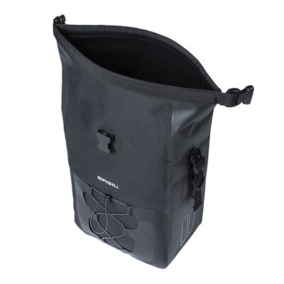 Basil Navigator Waterproof M - single bag MIK Hooks - 12-15L - black