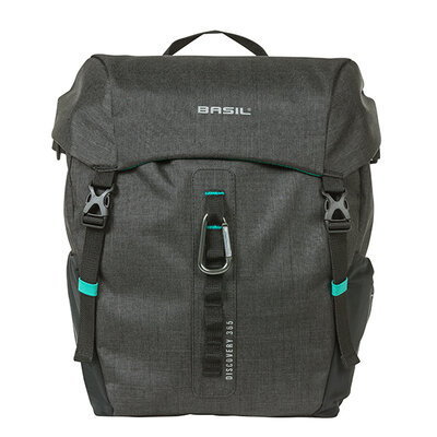 Basil DisBasil Cove -ry 365D M - Einzeltasche MIK Hooks - 9L - schwarz meliert