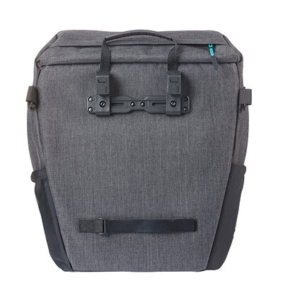 Basil DisBasil Cove -ry 365D M - Einzeltasche MIK Hooks - 9L - schwarz meliert