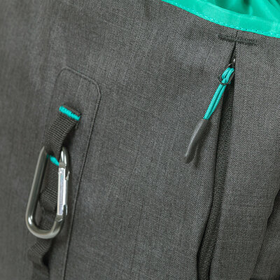 Basil Discovery 365D L - enkele tas MIK Hooks - 20L - zwart gemêleerd