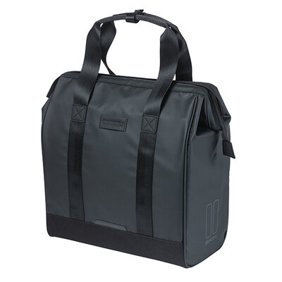 Basil Grand - bicycle shopper tarpaulin MIK Hooks - 23L - black