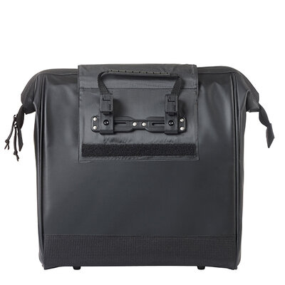 Basil Grand - Tarpaulin bicycle shopper MIK Hooks - 23L - black