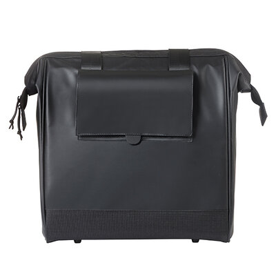 Basil Grand - Tarpaulin bicycle shopper MIK Hooks - 23L - black
