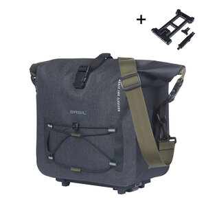 Basil Navigator Storm - bagagedragertas MIK - 13 liter - zwart