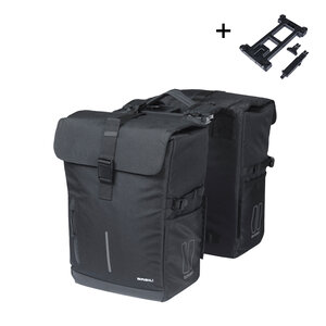 Basil Move - doppelte Fahrradtasche MIK - 30 Liter - schwarz