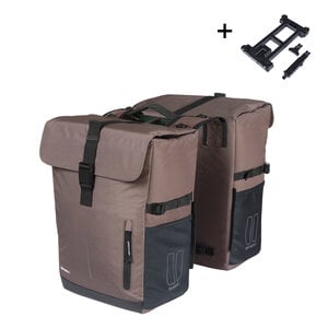 Move - doppelte Fahrradtasche MIK - braun