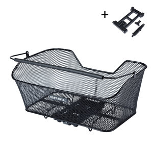 Basil Base XL MIK - fietsmand - achterop - zwart