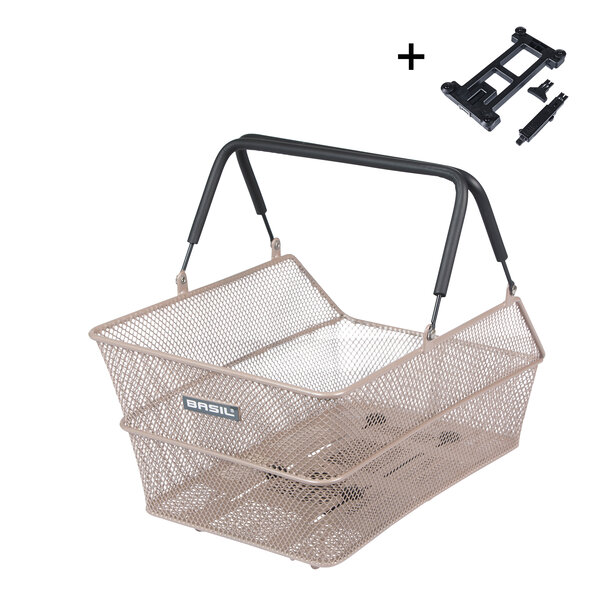 Cento MIK - bicycle basket - nude metallic