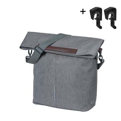 Basil City - bicycle shopper MIK Hooks - 14-16L - grey melee