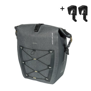 Basil Navigator Storm L - enkele tas MIK Hooks - 25-31L - zwart