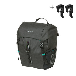 Basil Discovery 365D M - single bag MIK Hooks - 9L - black melee