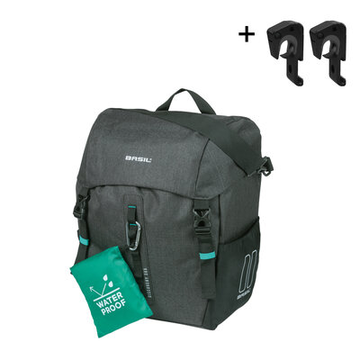 Basil Discovery 365D L - single bag MIK Hooks - 20L - black melee