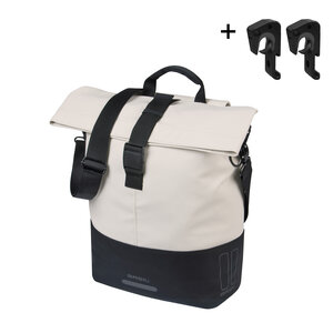 Cove - shopper MIK Hooks - gebroken wit/zwart