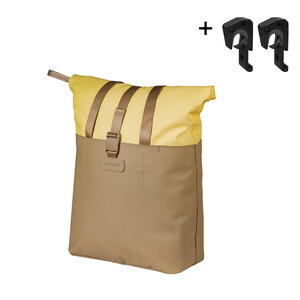 Basil Vive - bicycle shopper MIK Hooks - 15–20L - sand/yellow