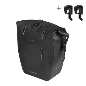 Rivo L - single bag tarpaulin MIK Hooks - black