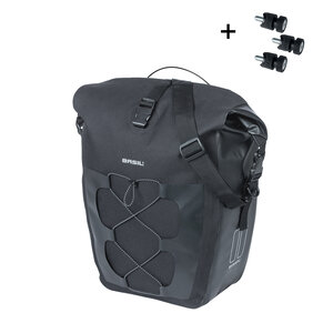 Navigator Waterpr. L,MIK Studs-enk.fietstas-zwart