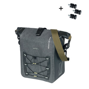 Basil Navigator Storm MIK Studs M - Fahrrad Einzeltasche - 12-15 Liter - schwarz