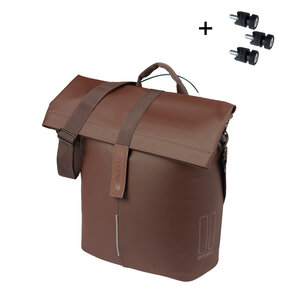Basil City - fietsshopper MIK Studs - 14-16 liter - roasted brown