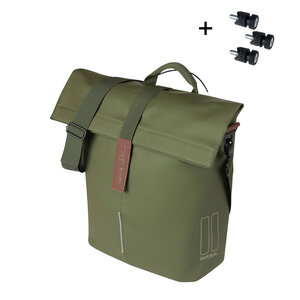 Basil City - bicycle shopper MIK Studs - 14-16 liter - moss green